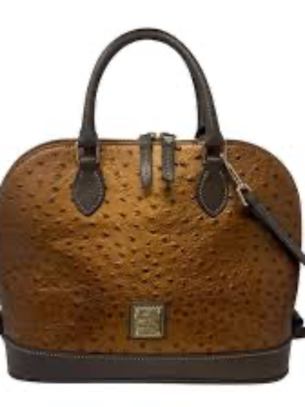 Dooney & Bourke Ostrich Zip Satchel